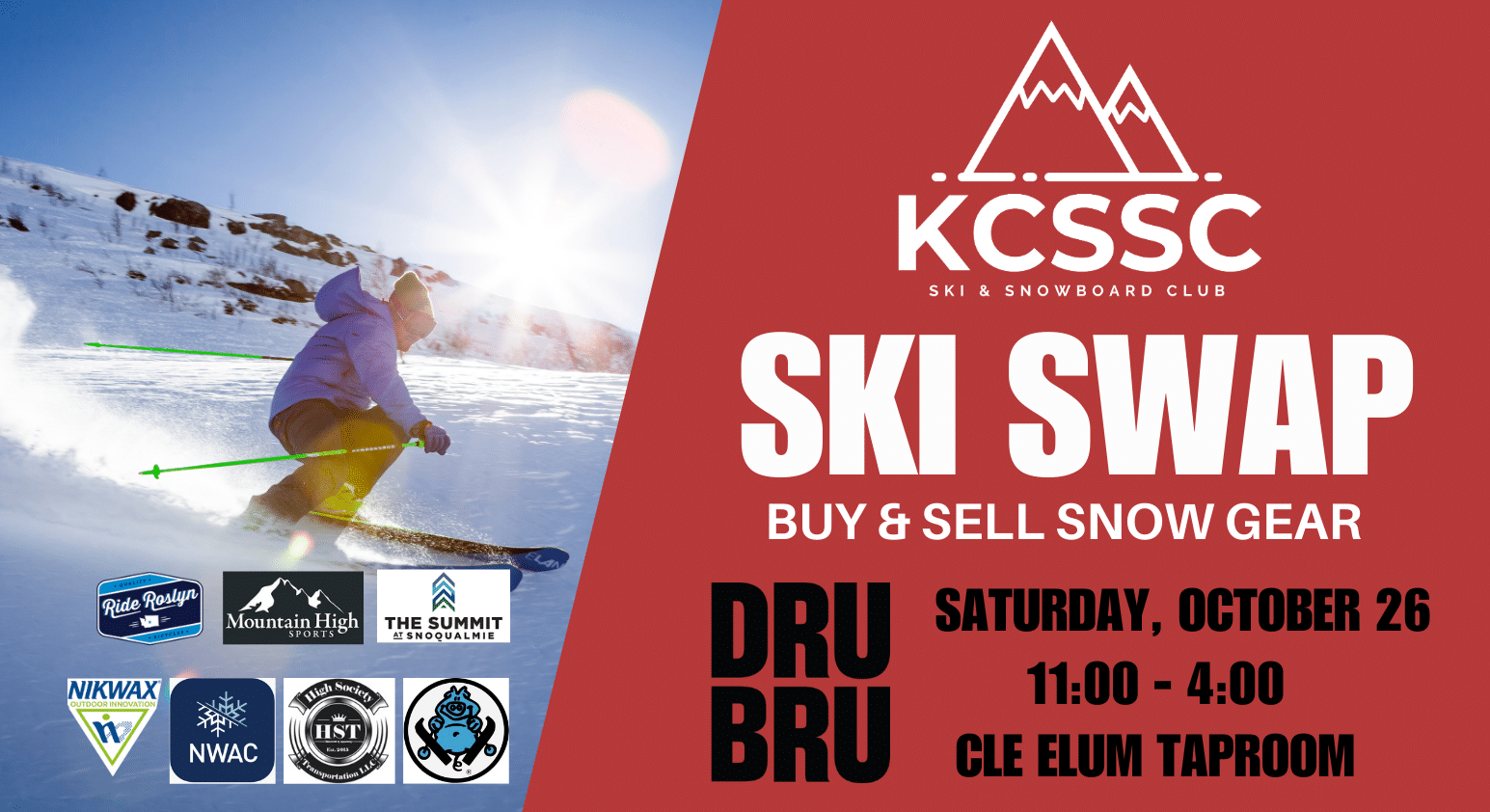 KCSSC Ski Swap Fundraiser!